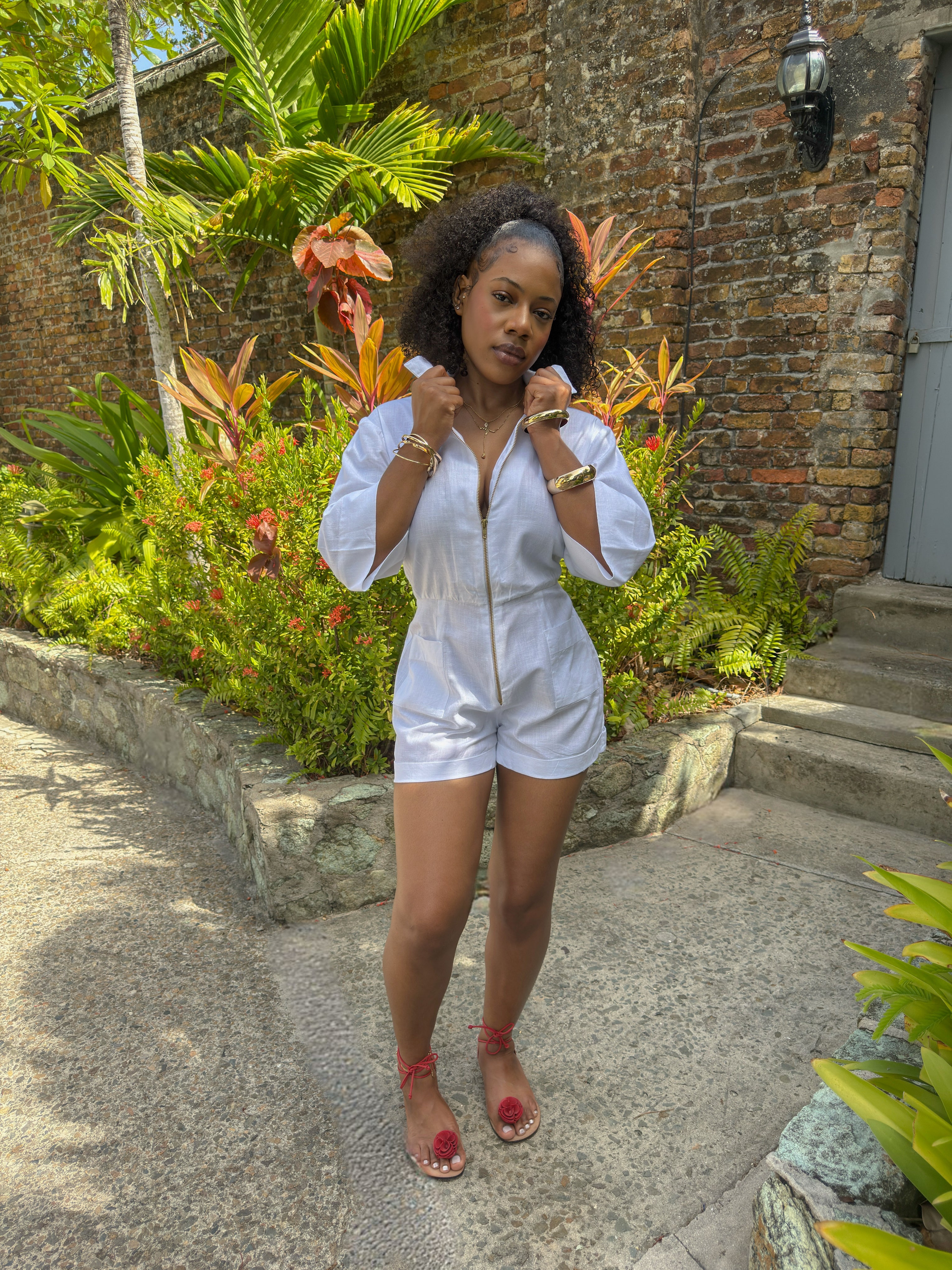 Alba Zipper Romper